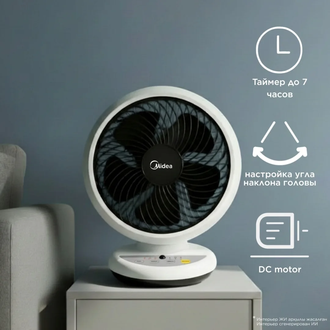 Вентилятор Midea FG18-19ER белый