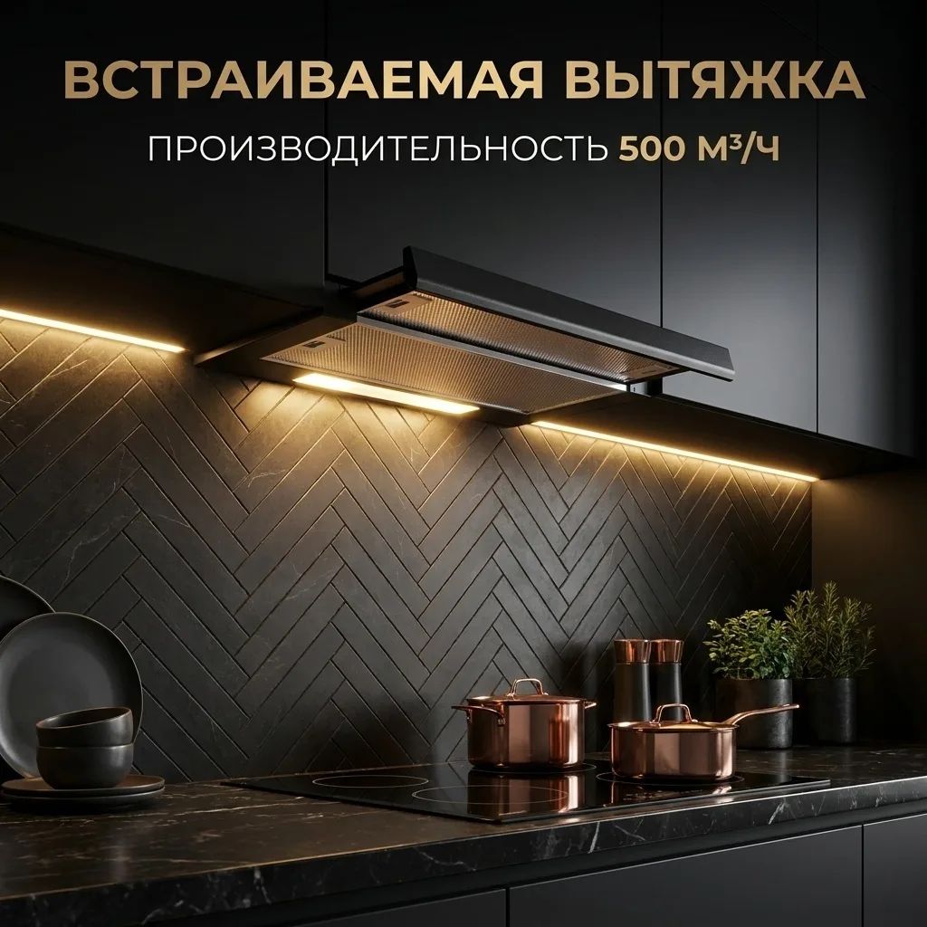 Вытяжка NEXME TH60B Черный