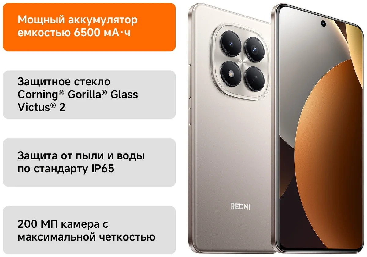 Смартфон Redmi Note 15 Pro 12/512GB Titanium Color