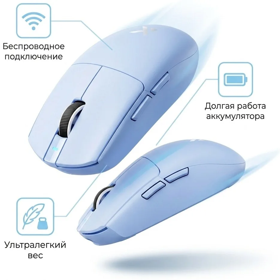 Мышь игровая MCHOSE G3 V2 Голубой