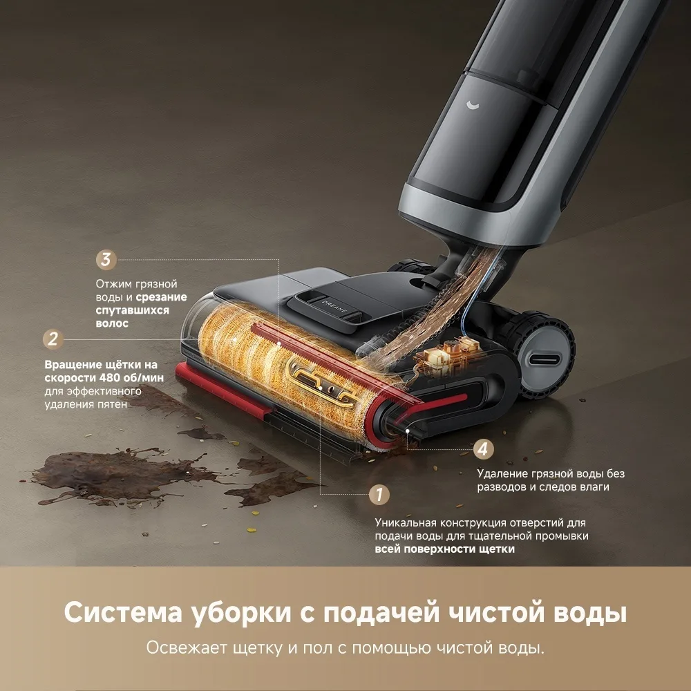Беспроводной ручной пылесос Dreame H15 Pro Heat Черный
