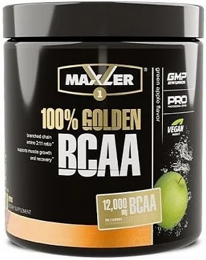 Аминокислота Maxler 100% Golden BCAA Green Apple 210г (0890)