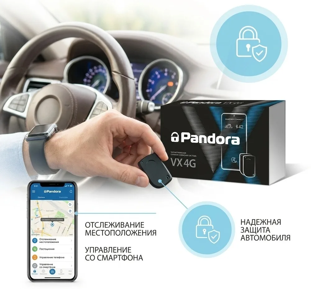 Автосигнализация Pandora VX-4G