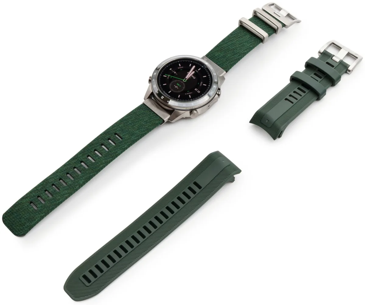 Смарт-часы Garmin MARQ Golfer Gen 2 серебристый-зеленый (02648-21)
