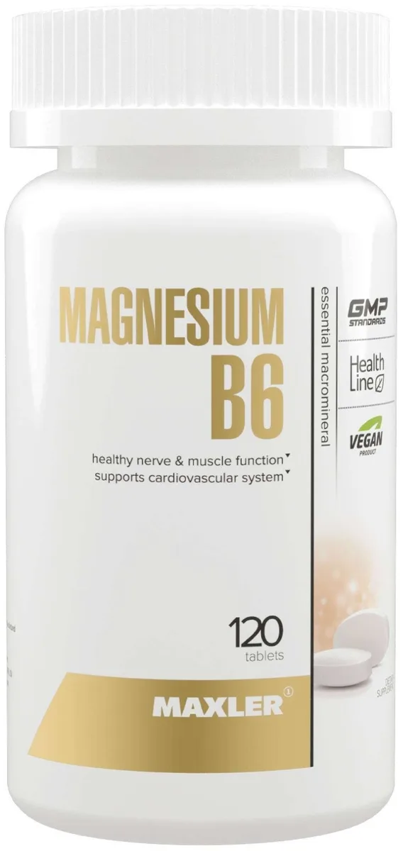 Витамин Maxler Magnesium B6 120шт (4676)