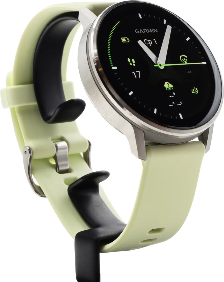 Смарт-часы Garmin Venu 4 45 мм серебристый-желтый (03014-02)