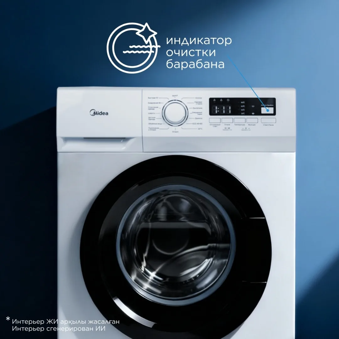 Стиральная машина Midea MFN03W80B/W-KZ белый