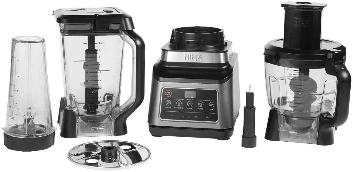 Кухонный комбайн 3в1 Ninja BN800 черный/серый