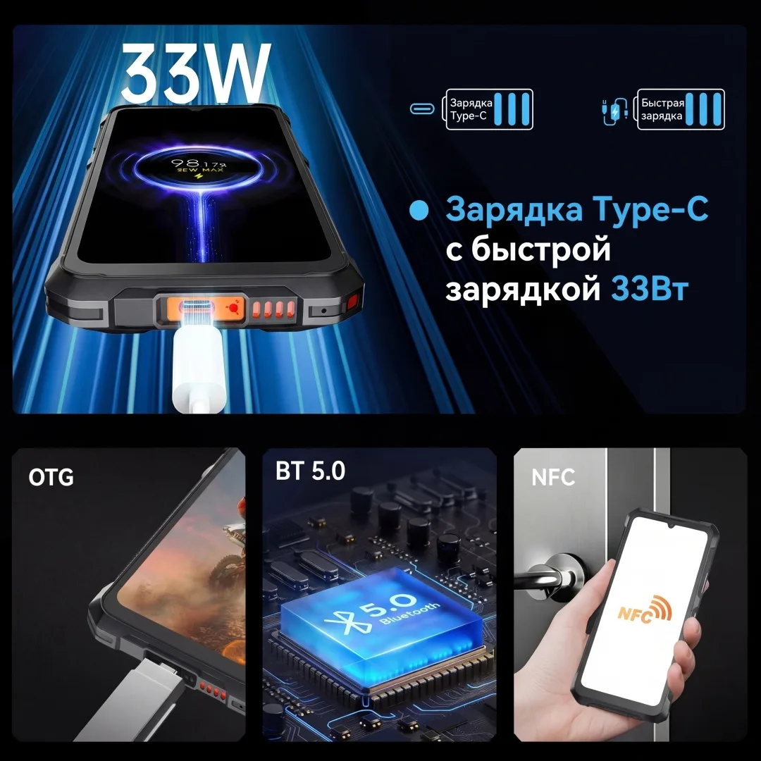 Смартфон CUBOT KINGKONG ES 3 6/256GB Black