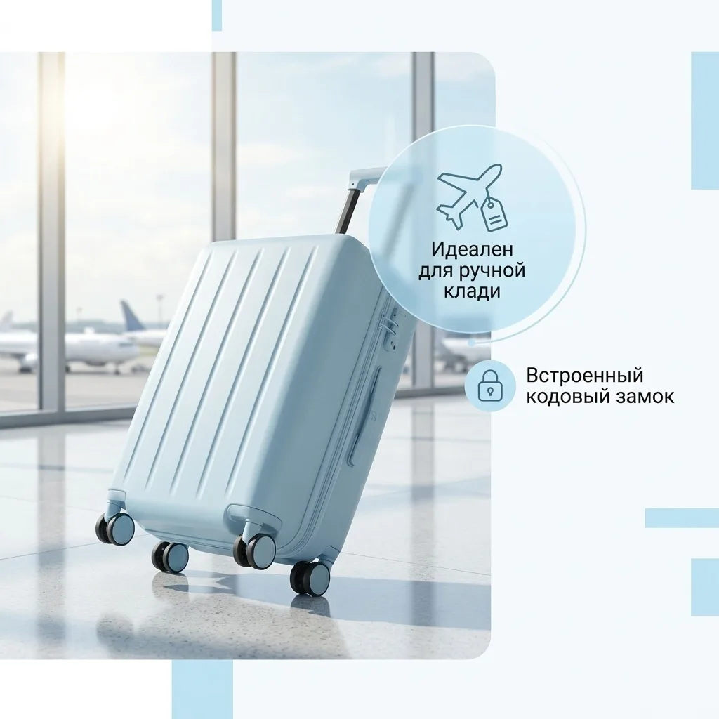 Чемодан NINETYGO Danube MAX Luggage 22'' China Blue (2952)