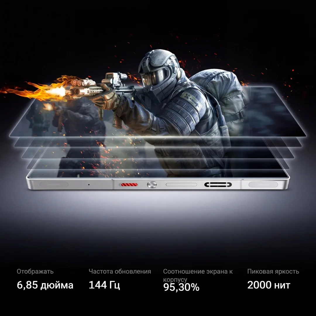 Смартфон Redmagic 10S Pro NX789J 16/512GB Черный (Dusk)