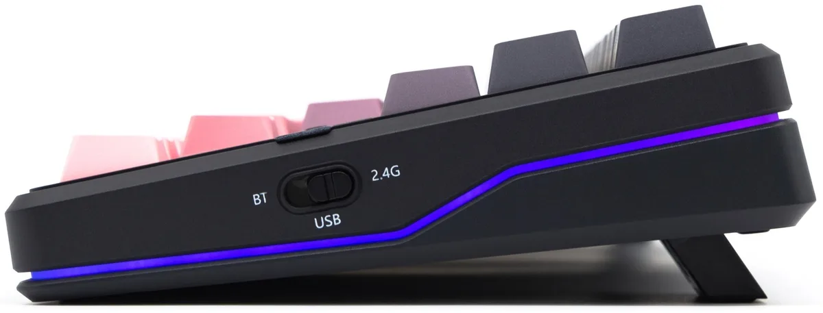 Клавиатура AULA F87 Pro Blank Черно-Розовый (2643)