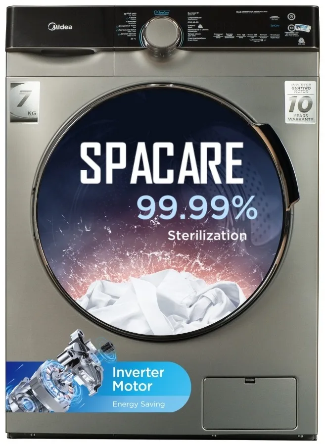 Стиральная машина Midea MFK03W70B/S-C серый