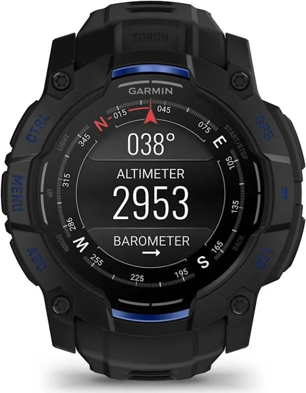 Смарт-часы Garmin Instinct 3 50 мм черный-синий (03020-03)