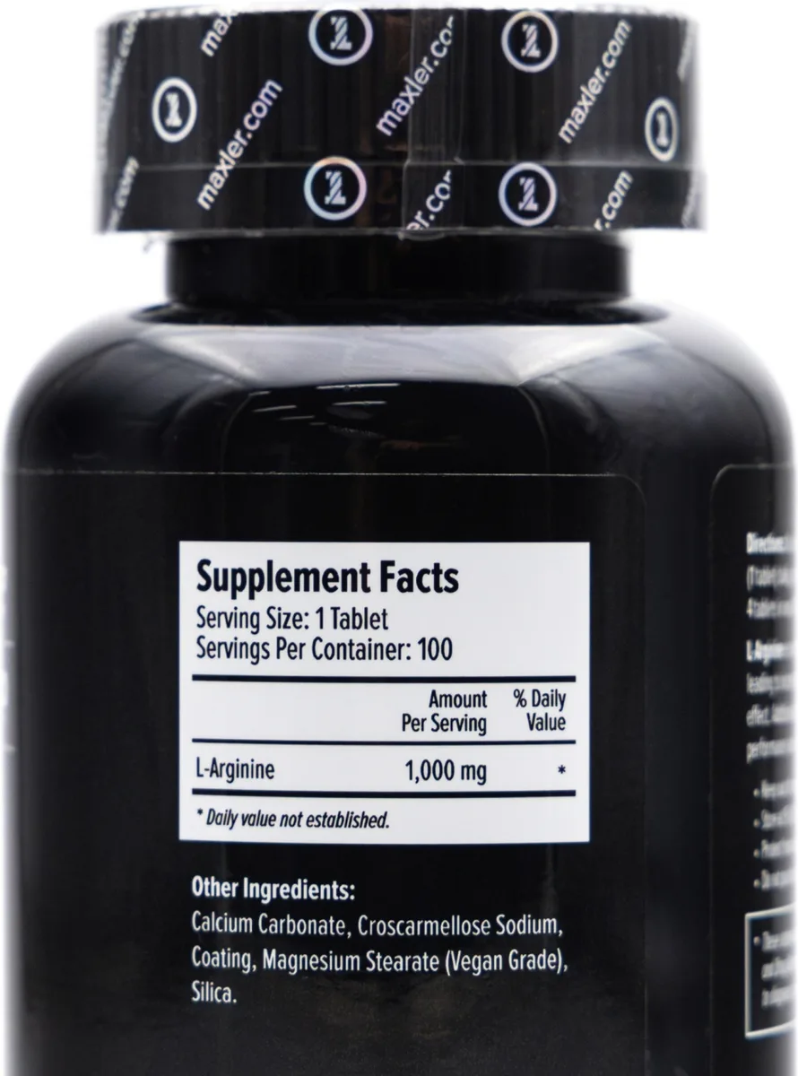 Аминокислота Maxler Arginine 1000 Max Таблетки 100шт (0050)