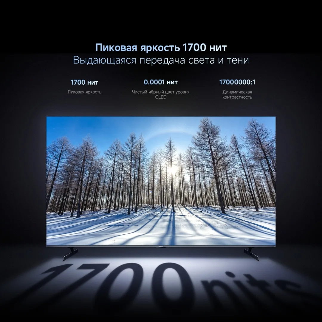 Телевизор Xiaomi TV S Pro Mini LED 75 2026 L75MB-SRU 191 см Черный