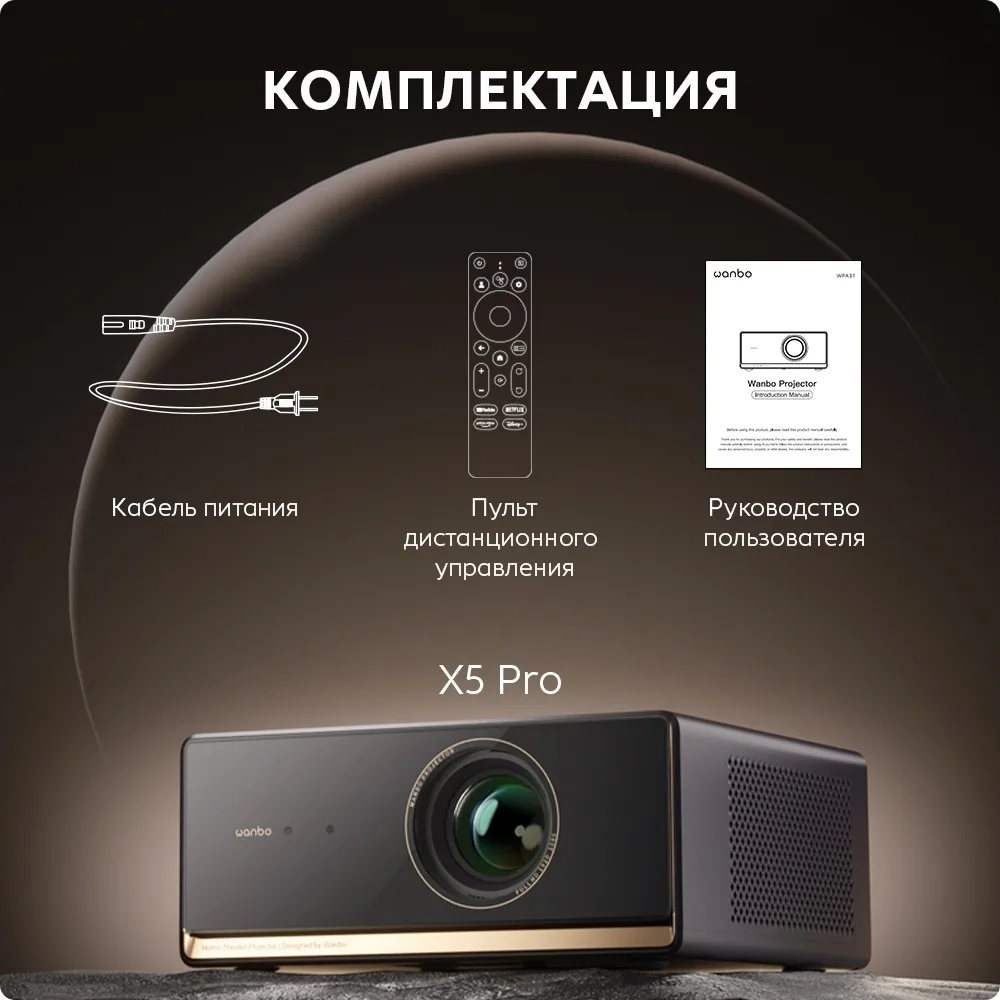 Проектор Wanbo X5 Pro Темно-Синий