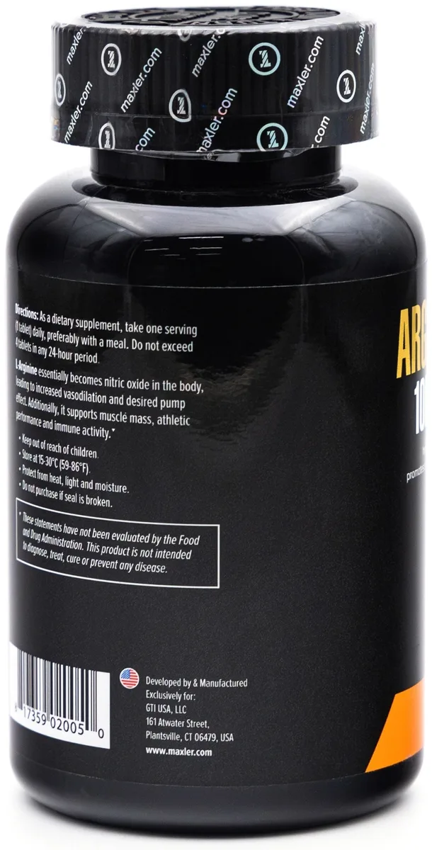 Аминокислота Maxler Arginine 1000 Max Таблетки 100шт (0050)