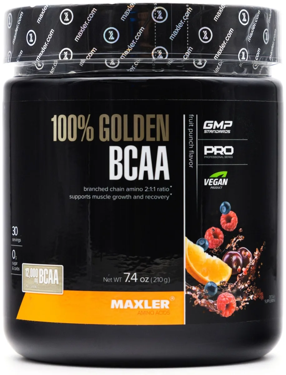 Аминокислота Maxler 100% Golden BCAA  Fruit Punch 210г (1446)