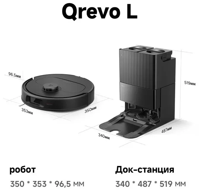 Робот-пылесос Roborock Q Revo L Черный