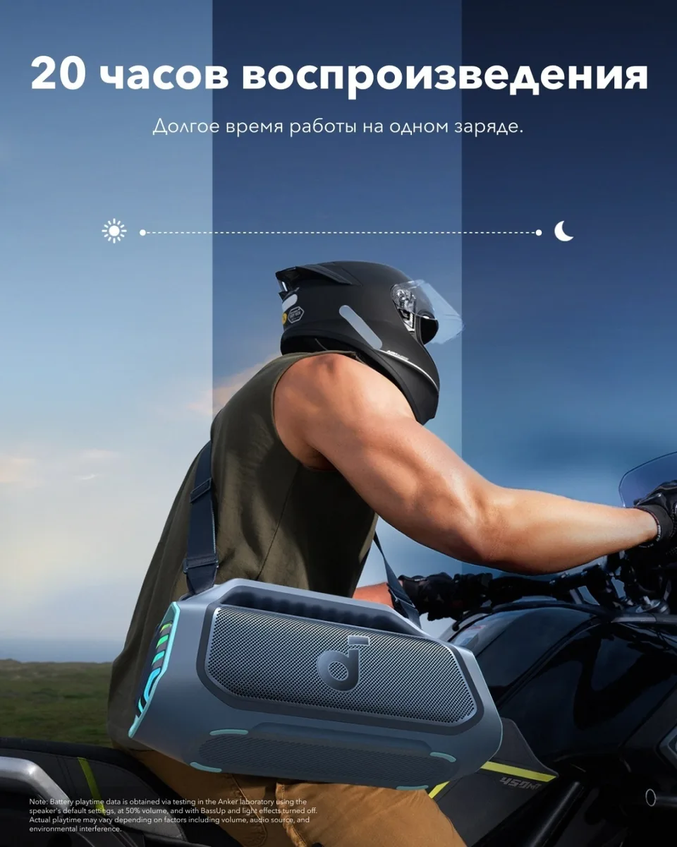 Портативная колонка Soundcore Boom 2 Plus Blue