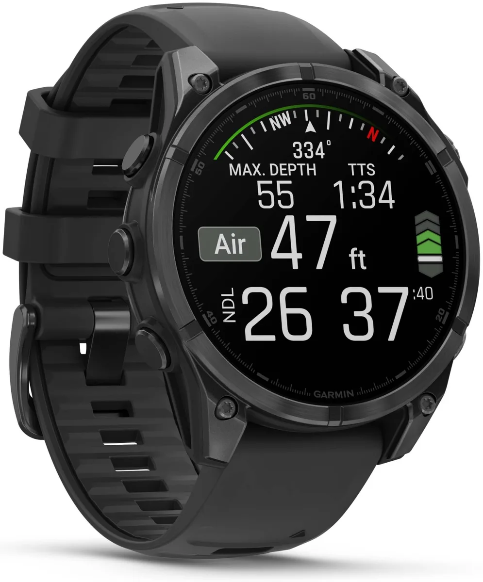 Смарт-часы Garmin Fenix 8 47 мм черно-оранжевый-черный (02904-00)