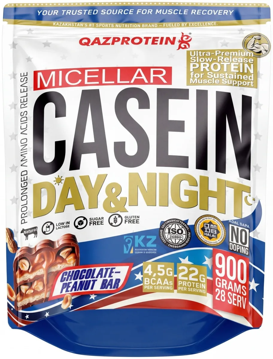 Протеин Qazprotein Micellar Casein 900г Сникерс (5109)
