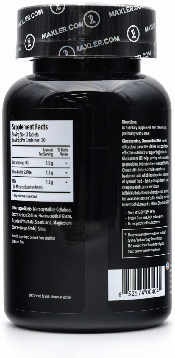 Препарат для укрепления связок Maxler Glucosamine Chondroitin MSM 90 таб (4041)