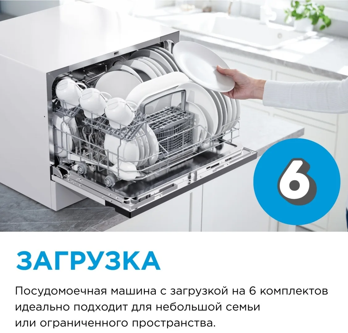 Посудомоечная машина Midea MDWT-617LWW белый