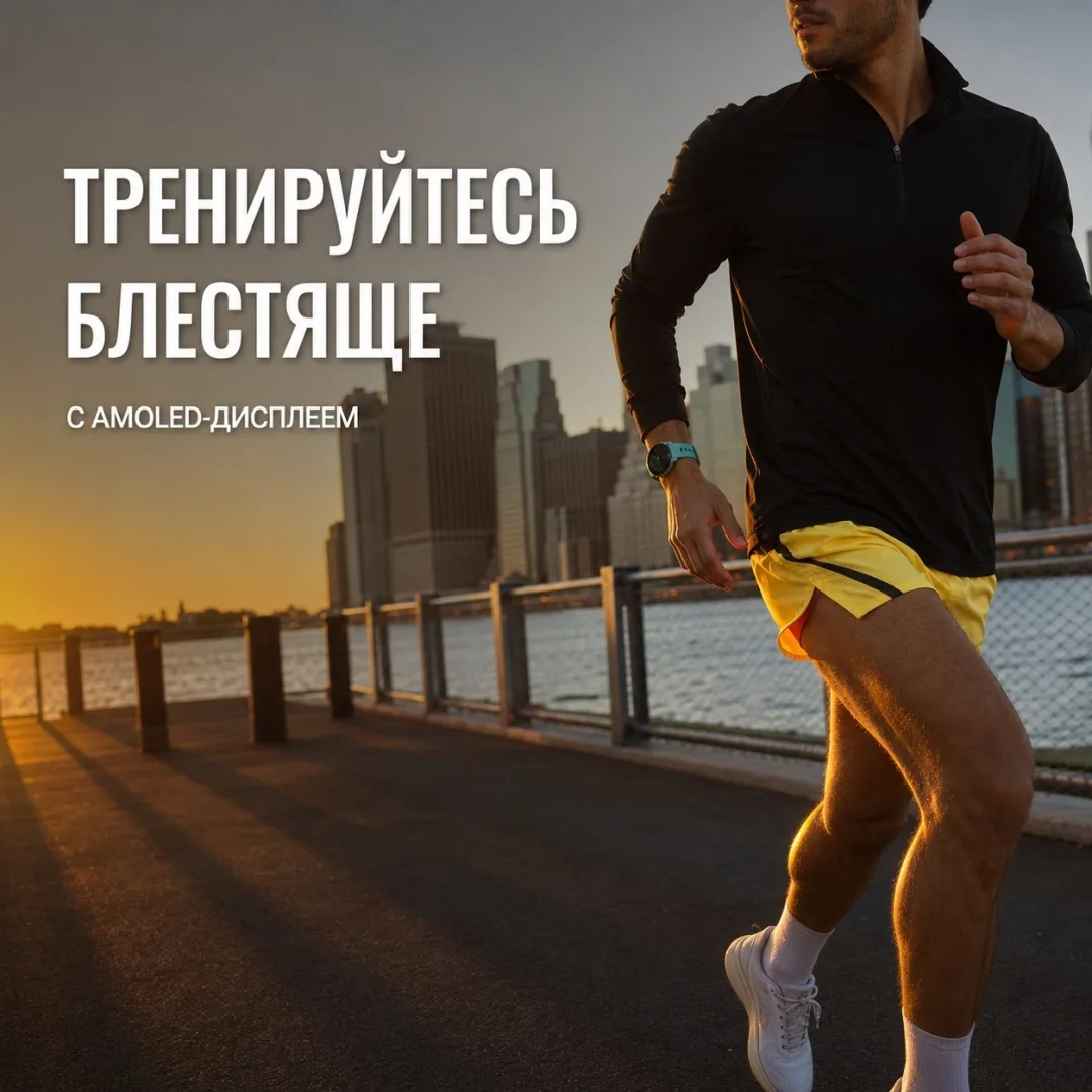 Смарт-часы Garmin Forerunner 265s черный-желтый (02810-13)