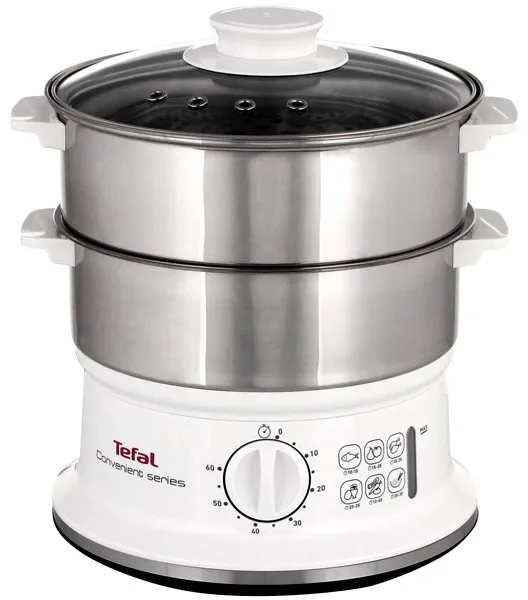 Пароварка Tefal VC145130 6L Белый-серебристый