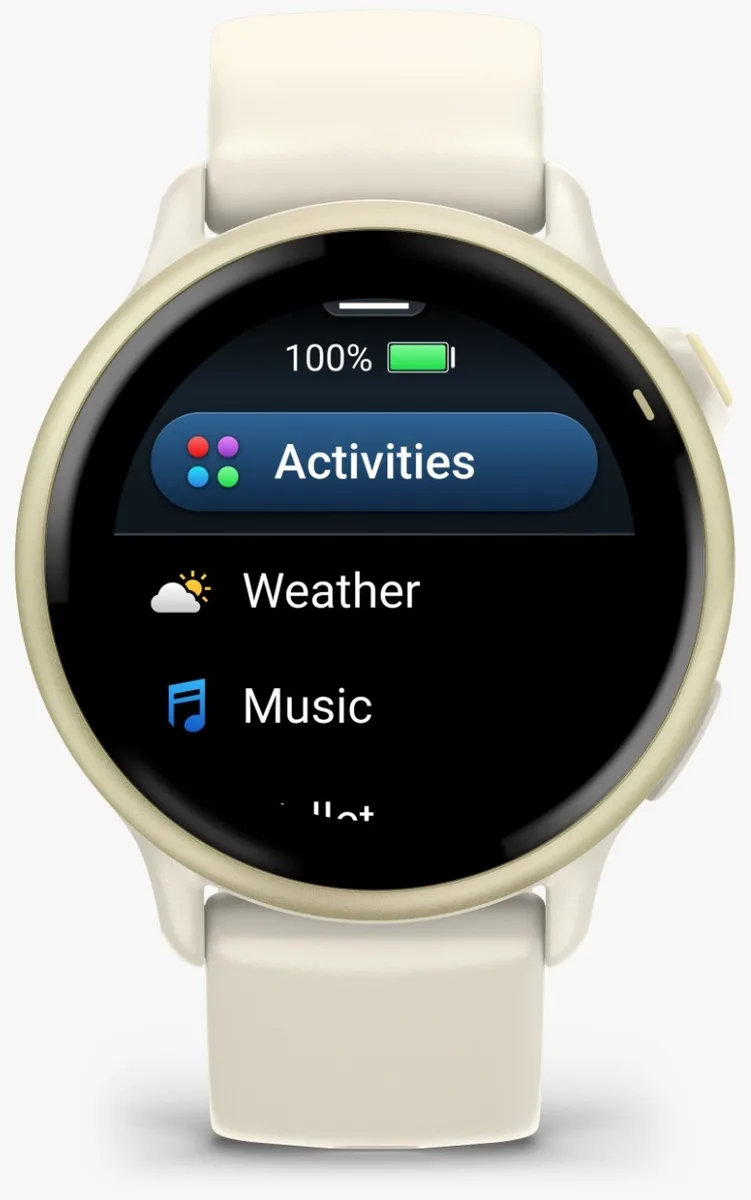 Смарт-часы Garmin Vivoactive 6 42 мм бежевый (02985-01)