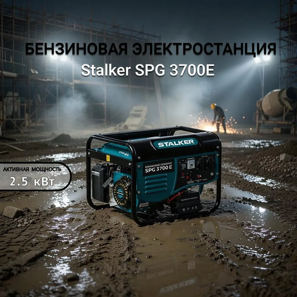 Бензиновый генератор Stalker SPG 3700E