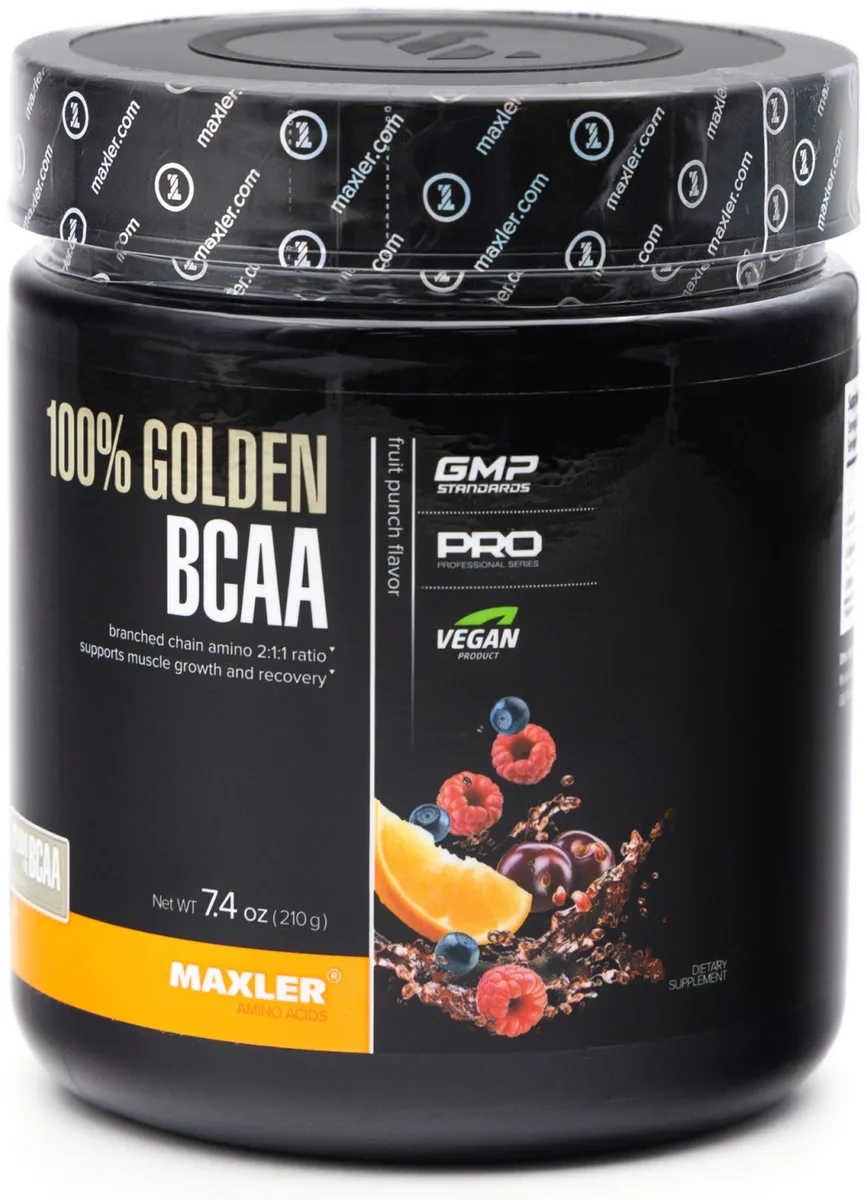 Аминокислота Maxler 100% Golden BCAA  Fruit Punch 210г (1446)