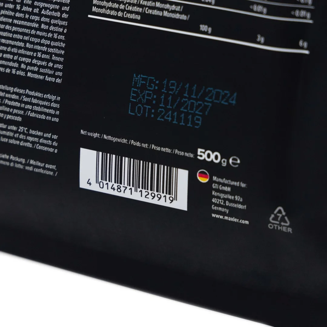 Креатин Maxler Creatine Monohydrate 500г пакет (9919)