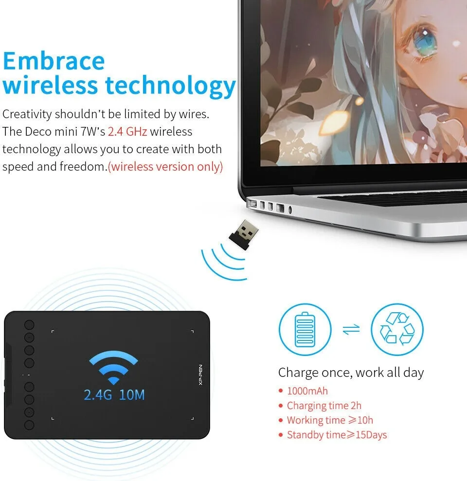 Графический планшет XP-PEN Deco mini 7W