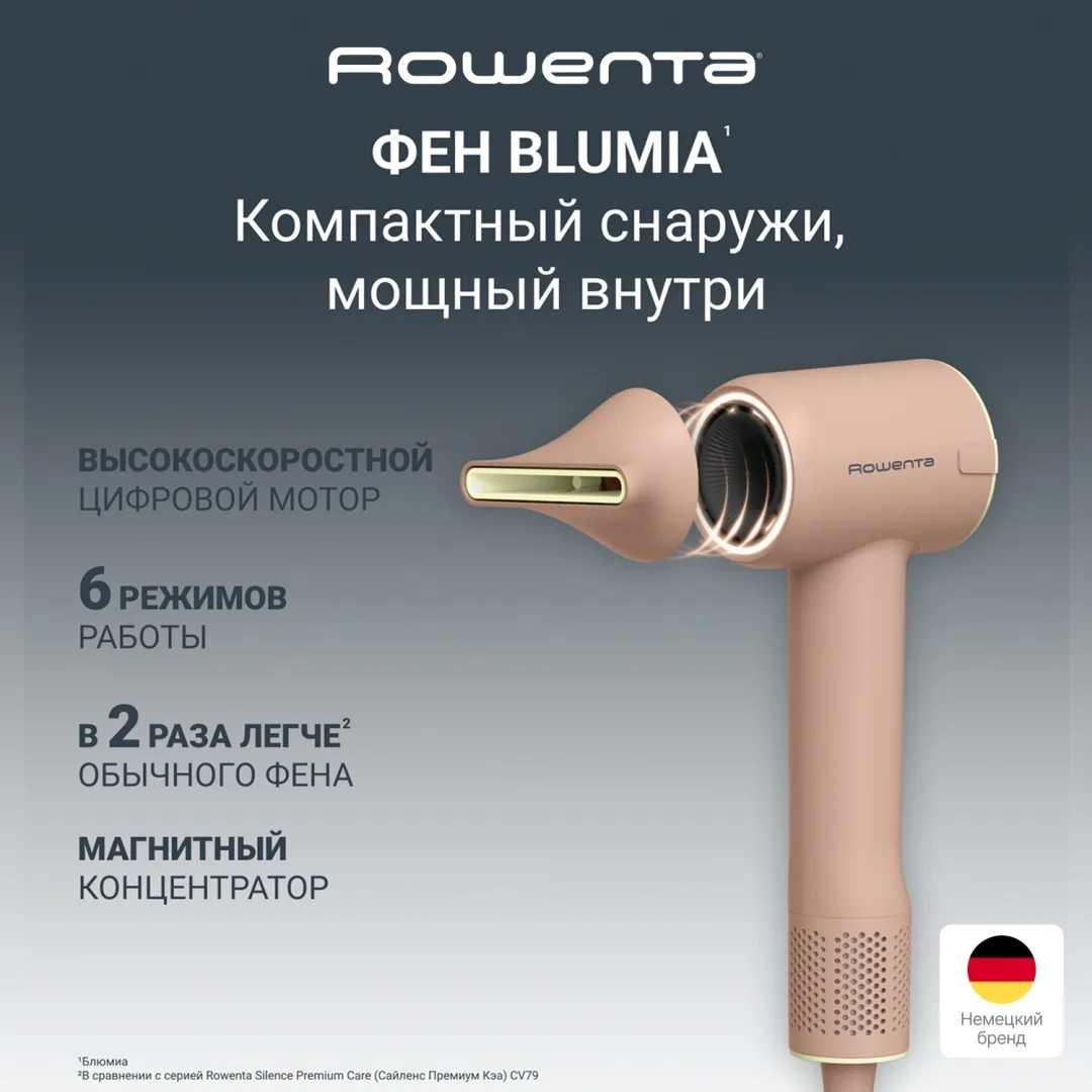 Фен Rowenta HY5N11E0 Розовый