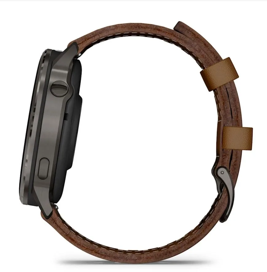 Смарт-часы Garmin VENU 4 45 мм черный-коричневый (03014-03)