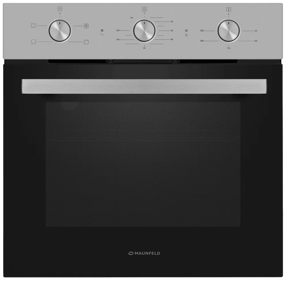 Шкаф духовой Maunfeld AEOC6040S Черный/Серебристый