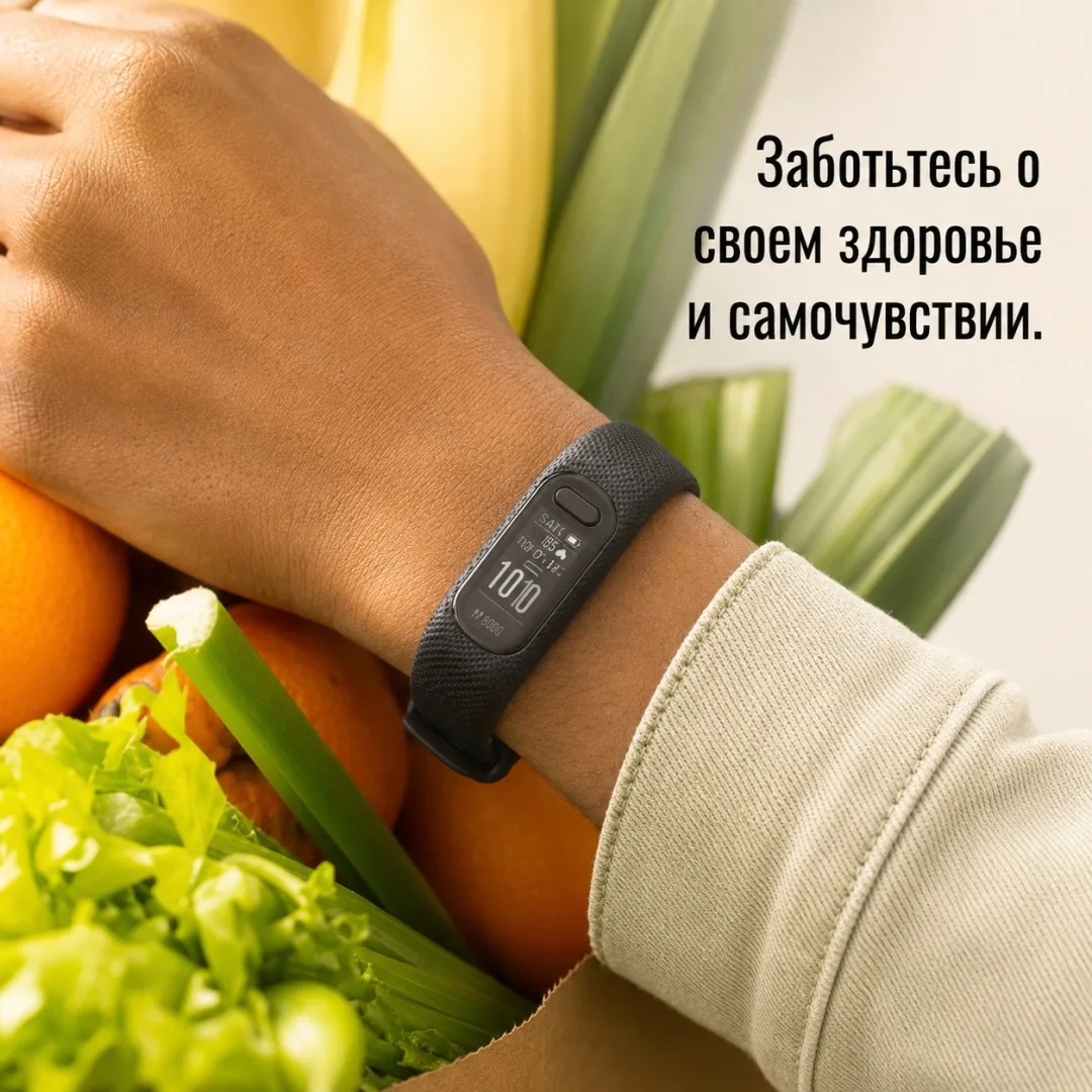Фитнес-браслет Garmin Vivosmart 5 L черный (010-02645-14)