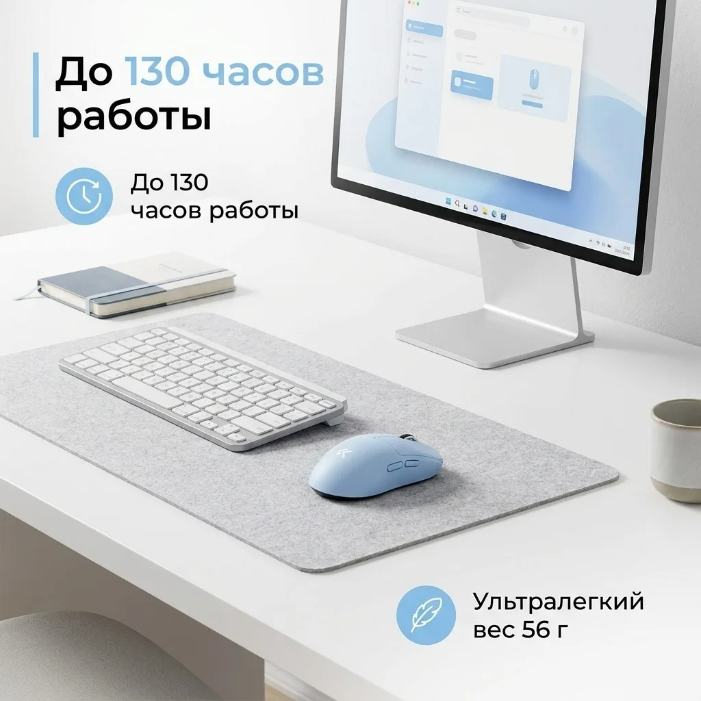 Мышь игровая MCHOSE A5 V3 Голубой