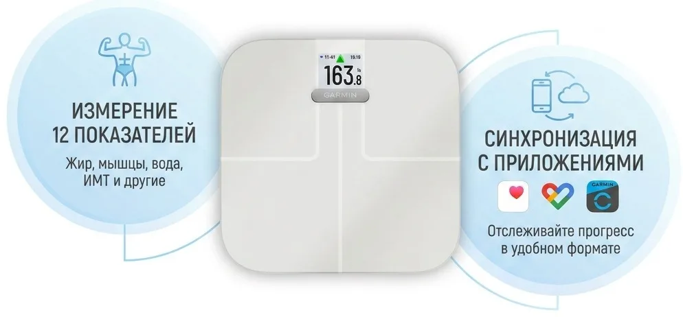 Напольные весы Garmin Index™ S2 белые (02294-13)