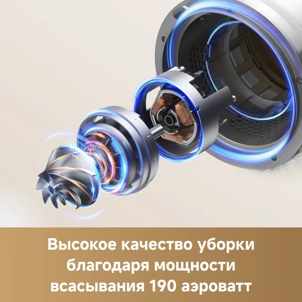 Беспроводной ручной пылесос Dreame R20 Aqua Серый
