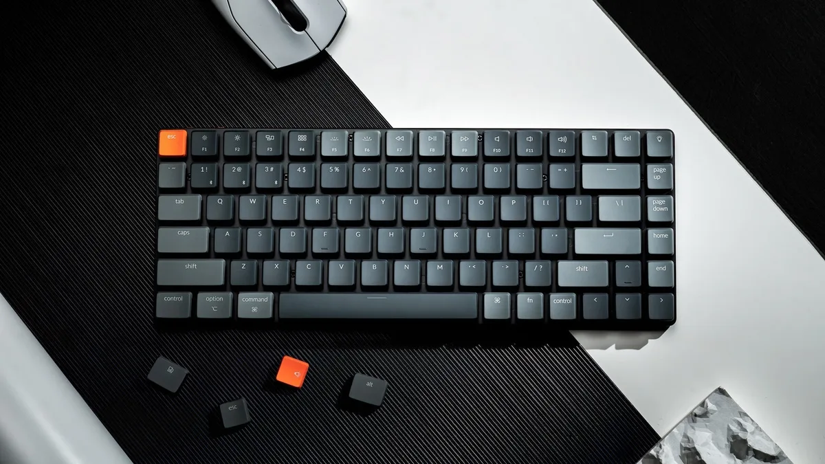 Клавиатура беспроводная Keychron K3 Keychron Gateron HotSwap Brown Switch серый (RU)