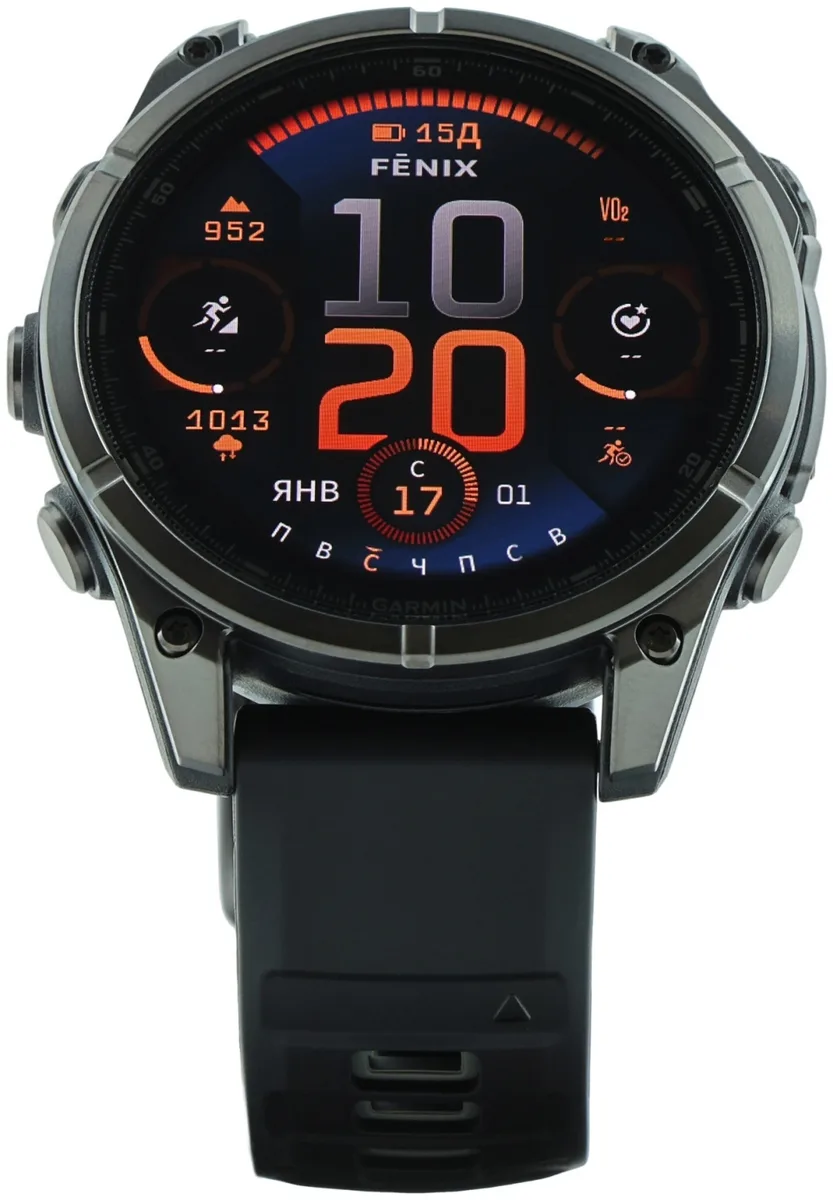Смарт-часы Garmin Fenix 8 47 мм черный (02904-21)