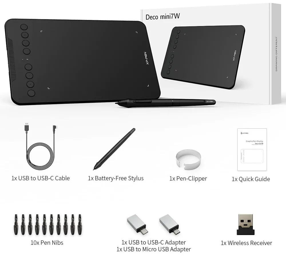 Графический планшет XP-PEN Deco mini 7W