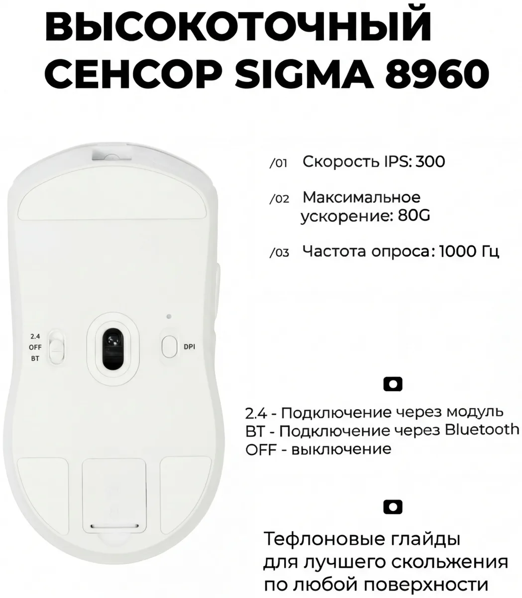 Мышь игровая Xtreon XT1 Белый