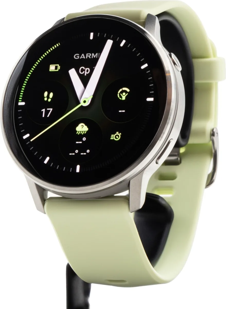 Смарт-часы Garmin Venu 4 45 мм серебристый-желтый (03014-02)