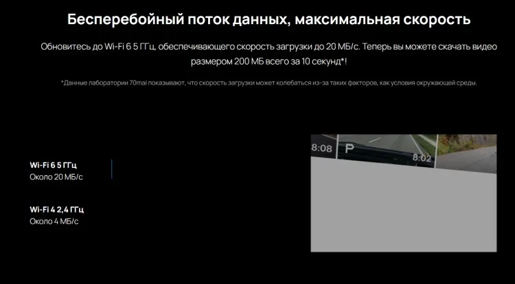 Видеорегистратор 70mai X800-2 + камера заднего вида черный 4K Omni Set