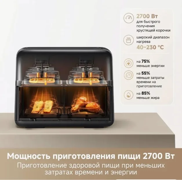 Аэрогриль Trouver FD20 Pro 9L Черный
